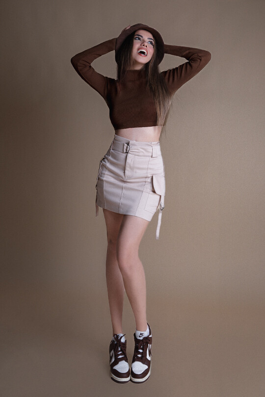 BROWN COLLAR CASHISKET SWEATER - BERFUĞ KIRAN