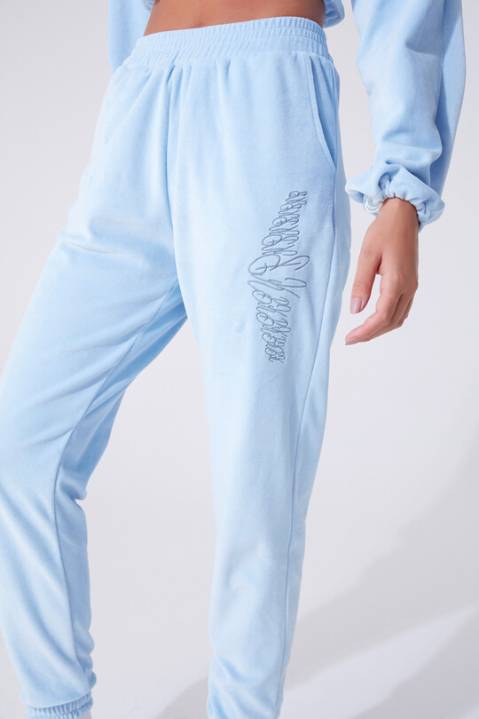 VELVET ANKLE RUBBER HIGH WAIST TRACKSUIT - BERFUĞ KIRAN (1)