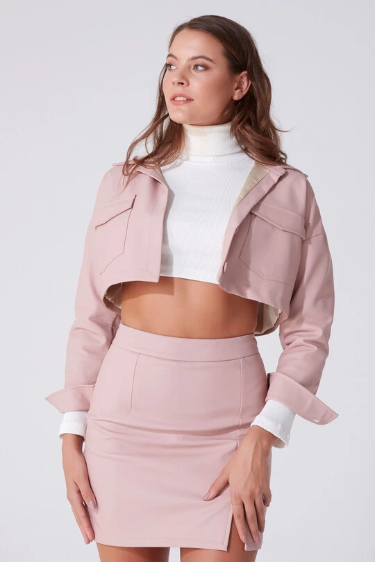 SHORT LEATHER JACKET - BERFUĞ KIRAN (1)