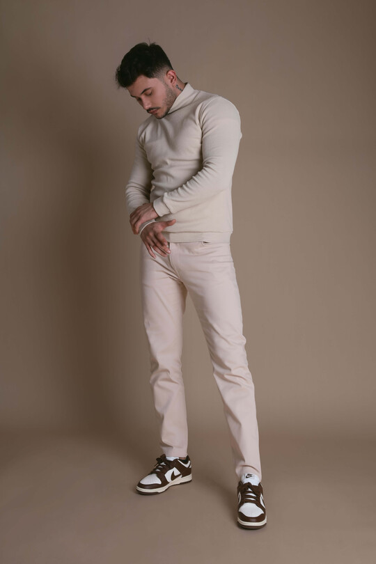 LIGHT MINK RABAT TROUSERS - BERFUĞ KIRAN