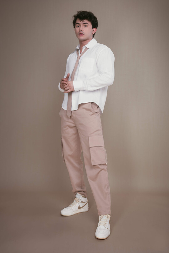 MINK CARGO POCKET TROUSERS - BERFUĞ KIRAN