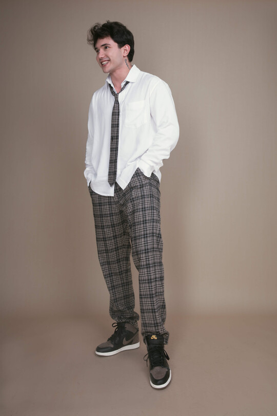 MINK WAIST ELASTIC PLAID PANTS - BERFUĞ KIRAN