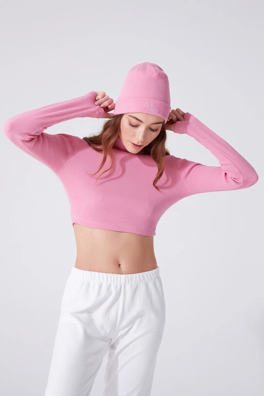 PEMBE NAKIŞ DETAYLI BOĞAZLI CROP - BERFUĞ KIRAN (1)