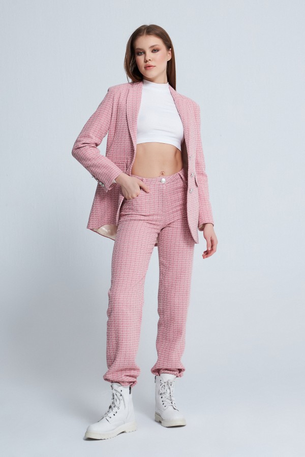 ROSA/WEISS GERADE TWILL-HOSE - 1