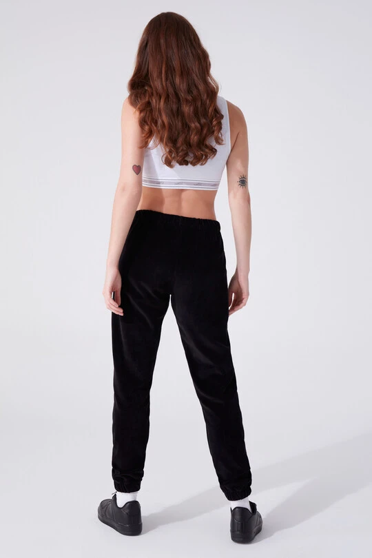 Schwarze Samthose - 3