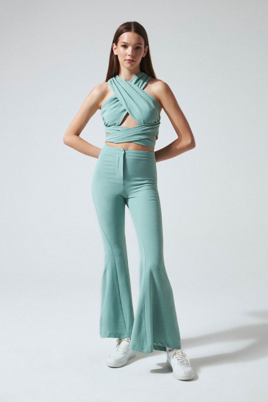 SPANISH TROUSERS SALAS PANTS WATER GREEN - BERFUĞ KIRAN (1)