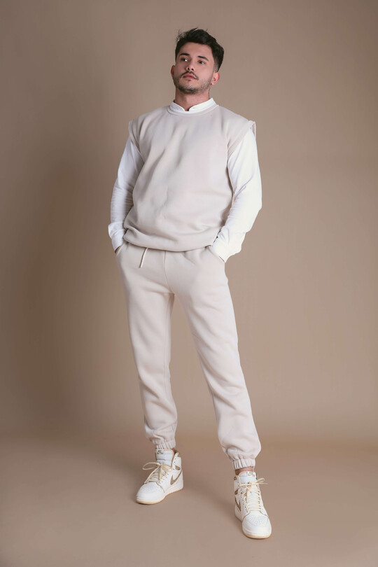 THREE THREAD TRACKROOM PANTS WITH MINK WINDER - BERFUĞ KIRAN