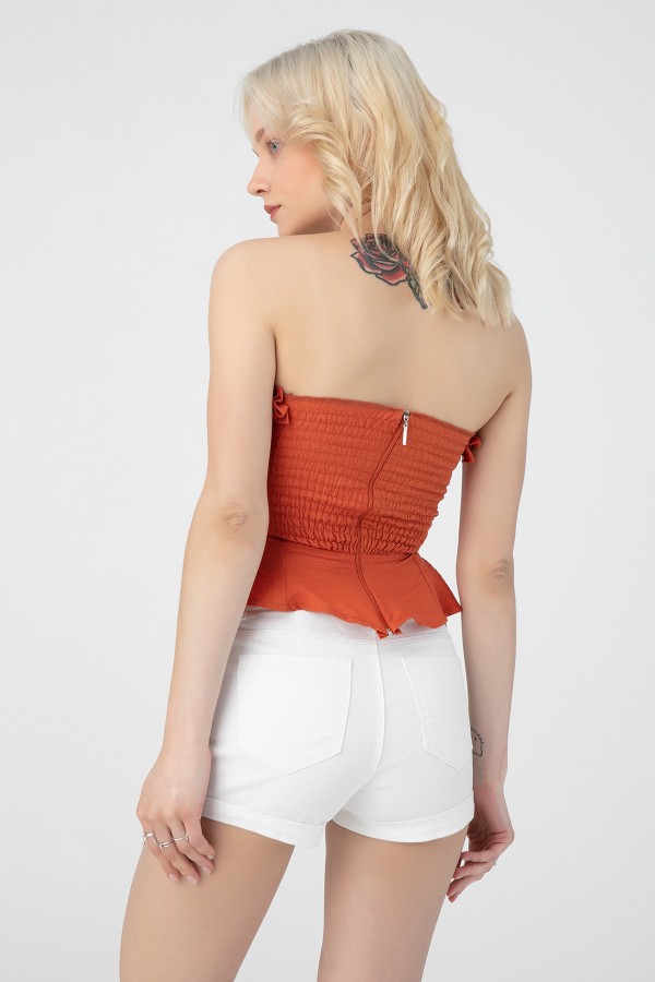 TIRED BACK FRONT LINING BUSTIER TİLE - 3